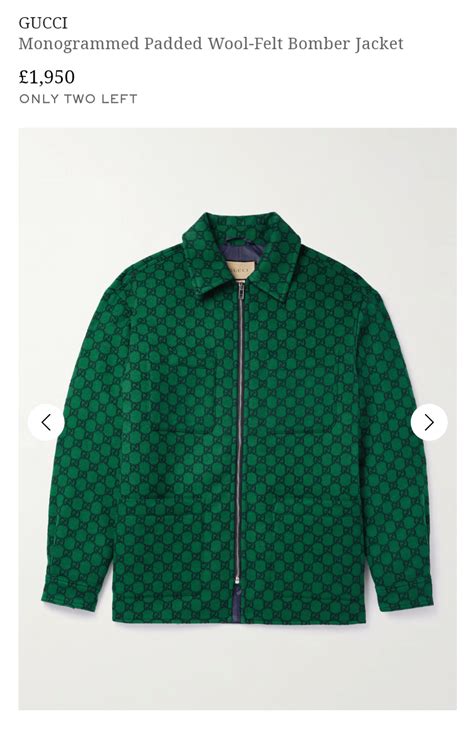 giacca verde gucci ronaldo|Giacche. Giubbotti Gucci in Cotone Verde taglia 46 FR .